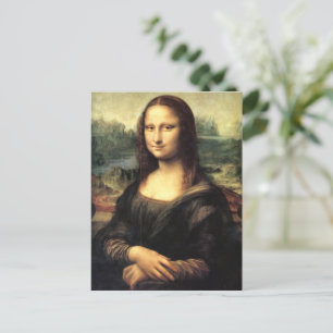 Die Mona Lisa Leonardo da Vinci Postkarte