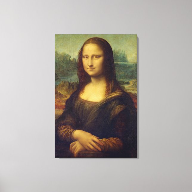 Die Mona Lisa von Leonardo Da Vinci Leinwanddruck (Vorderseite)