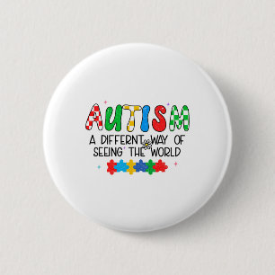Die monatliche Unterstützung des Autismus für die Button