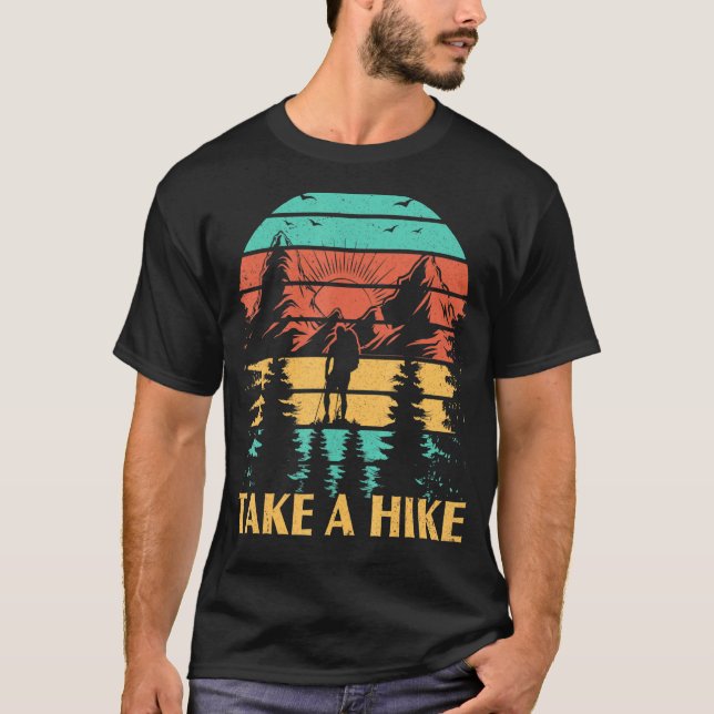 Die Mönche wandern zum Wandern T-Shirt (Vorderseite)