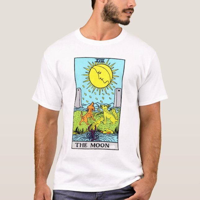 Die Mond-Tarot-Karte T-Shirt (Vorderseite)