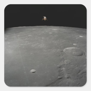 Die Mondfähre Apollo 12 furchtlos Quadratischer Aufkleber