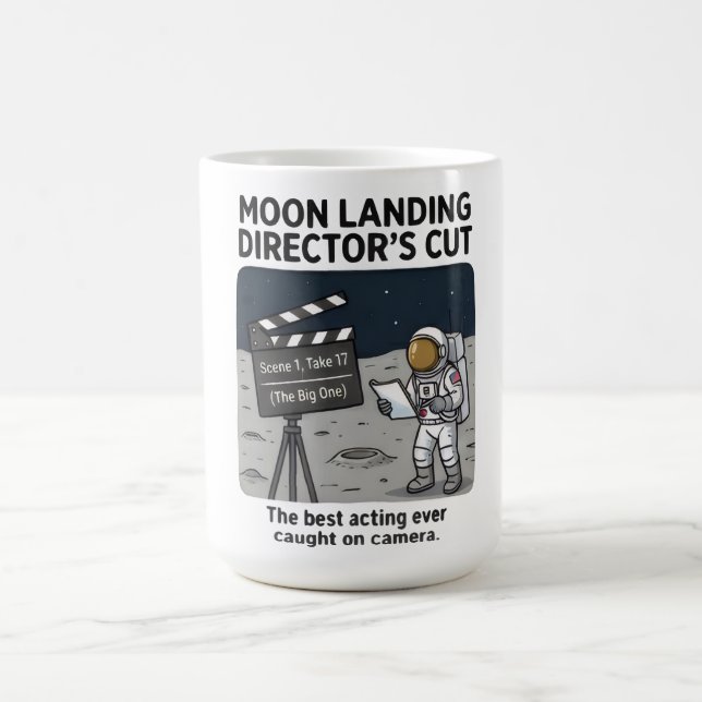 Die "Mondlandung: Director's Cut" Kaffeetasse (Mittel)