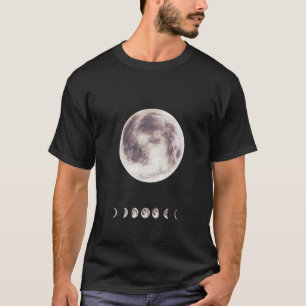 Die Mondphasen Weltraum Lunar Design T-Shirt