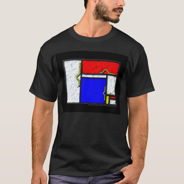 Die Mondrian Raupen T-Shirt (Vorderseite)