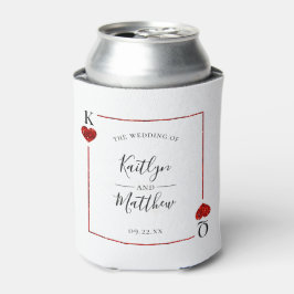 Die Mongram Playing Card Wedding Collection Dosenkühler