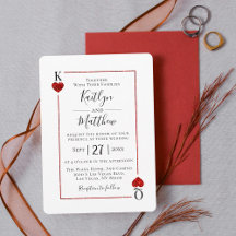 Die Mongram Playing Card Wedding Collection