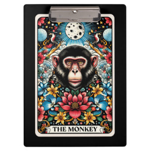 Die Monkey-Tarotkarte Klemmbrett