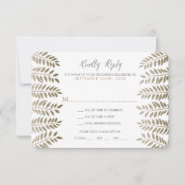 Die monochrome Fern Woodland Wedding Collection Einladung