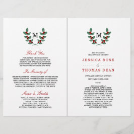 Die Monogram Berry Bush Wedding Collection
