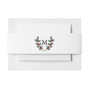 Die Monogram Berry Bush Wedding Collection Einladungsbanderole