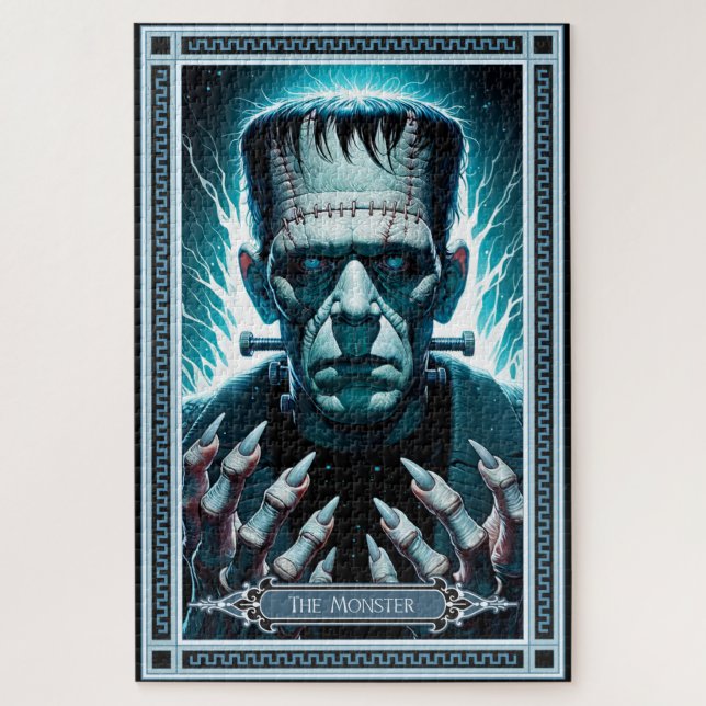 Die Monster-Tarot-Karte Frankensteins (Vertikal)
