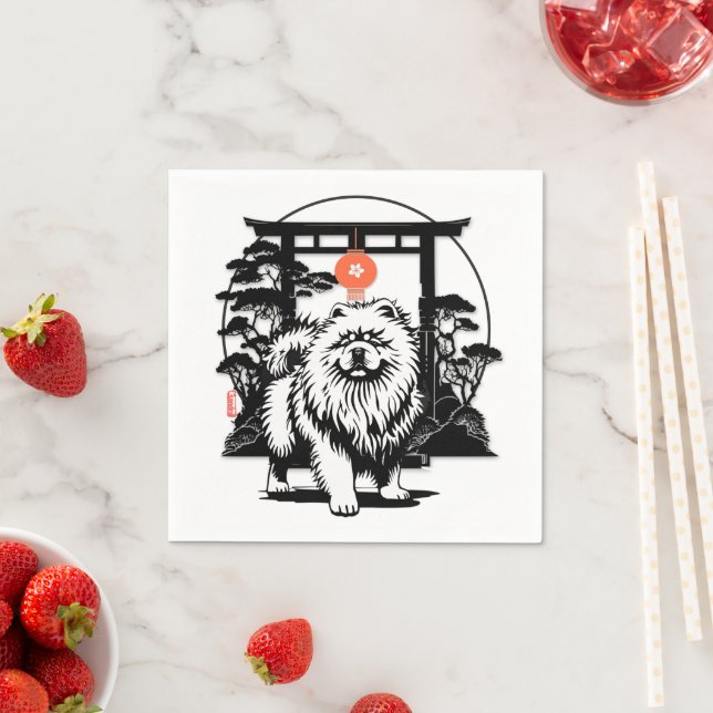 DIE MOON GATE Chow Serviette (Beispiel)