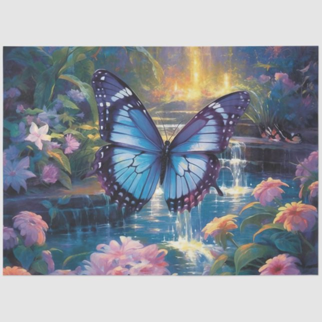 Die Moonlight Butterfly Serie Design 14 Seidenpapier (Vorderseite)