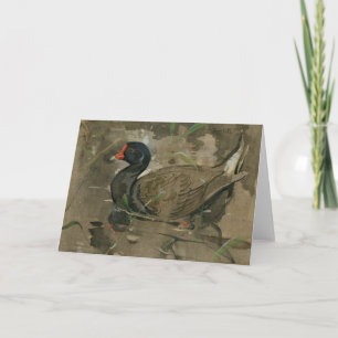 Die Moorhen   Joseph Crawhall Karte