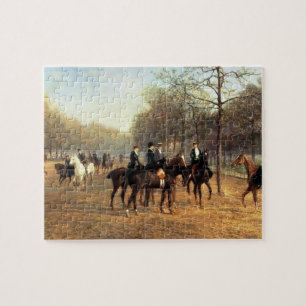 Die Morgen-Fahrt, faule Reihe, Hyde Park, 1894 (Ö