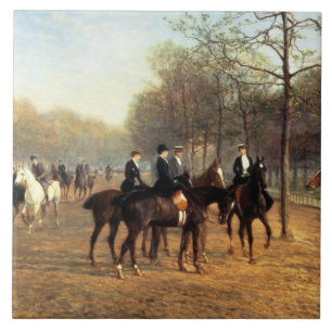 Die Morgen-Fahrt, faule Reihe, Hyde Park, 1894 (Ö Fliese