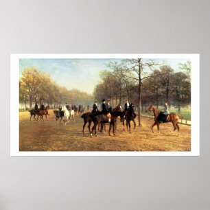 Die Morgen-Fahrt, faule Reihe, Hyde Park, 1894 (Ö Poster