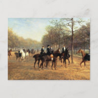 Die Morgen-Fahrt, faule Reihe, Hyde Park, 1894 (Öl