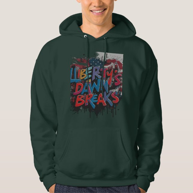 Die Morgendämmerung der Freiheit bricht Hoodie (Vorderseite)