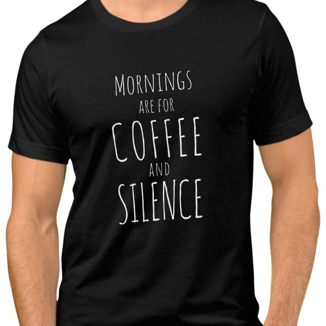 Die Morgenstunden sind für Kaffee & Stille - lusti Tri-Blend Shirt (Von Creator hochgeladen)