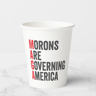 Die Morone regieren Amerika am 4. Juli Pappbecher