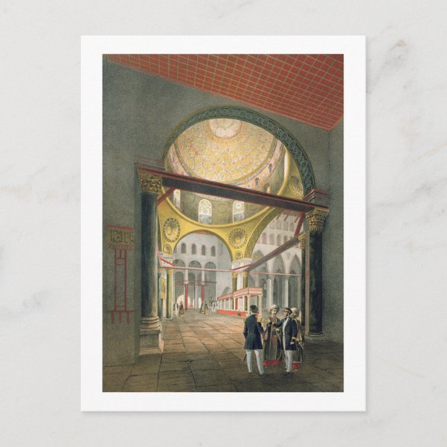Die Moschee El Aksa aus "Souvenirs von Jerusalem", Postkarte (Vorderseite)