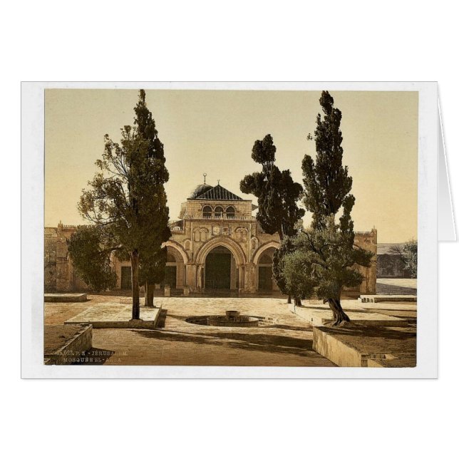 Die Moschee von El-Aksa, Jerusalem, Heiliges Lande (Vorderseite (Horizontal))