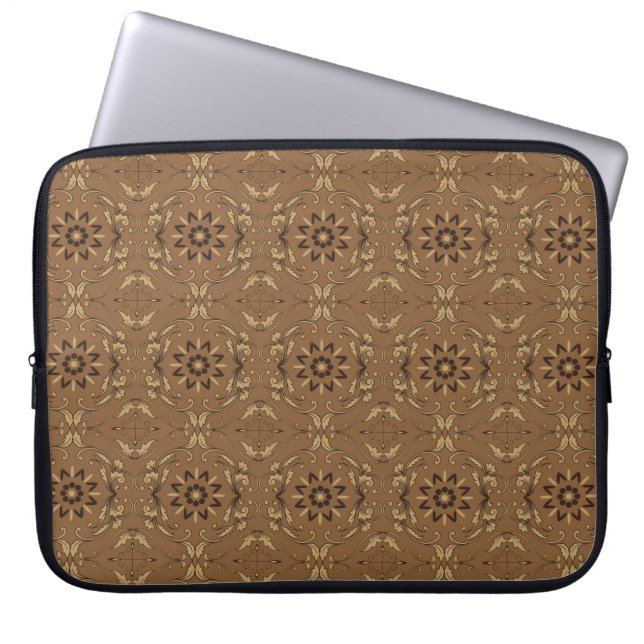 Die Motive der Kosmetischen Blume zum Kawung Batik Laptopschutzhülle (Vorderseite)