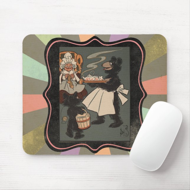 Die Mouse Pad mit den drei Bären Mousepad (Mit Mouse)