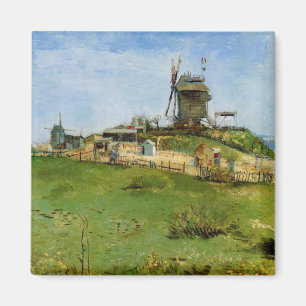 Die Mühle von Galette von Vincent van Gogh Magnet