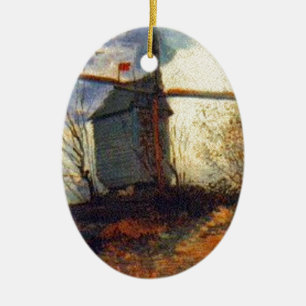 Die Mühle von La Galette Van Gogh Keramikornament