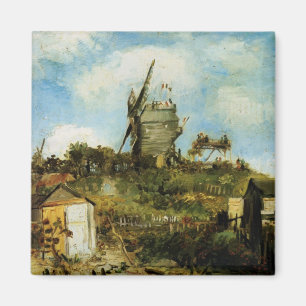 Die Mühle von La Galette von Vincent van Gogh Magnet