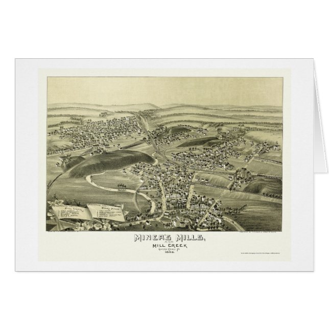 Die Mühlen des Bergmannes, panoramische Karte PAs (Vorderseite (Horizontal))