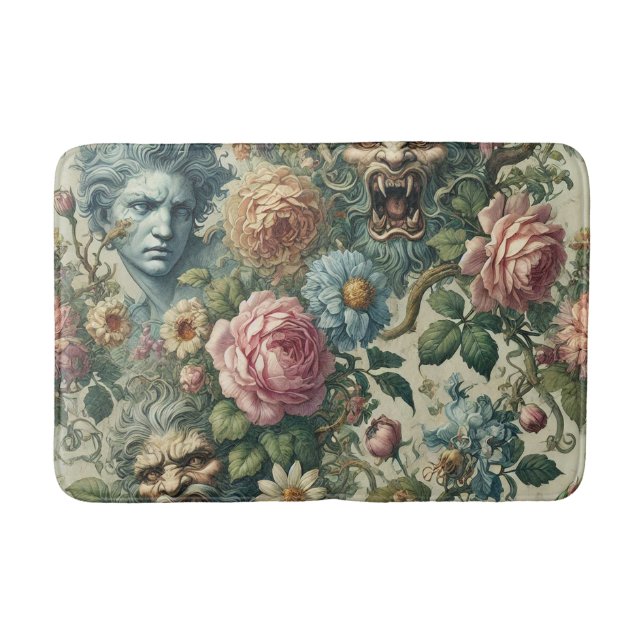Die Muse Cerulean - gotisch Viktorianisch Badematte (Vorderseite)