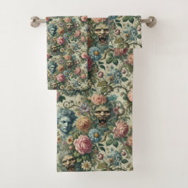 Die Muse Cerulean - gotisch Viktorianisch Badhandtuch Set