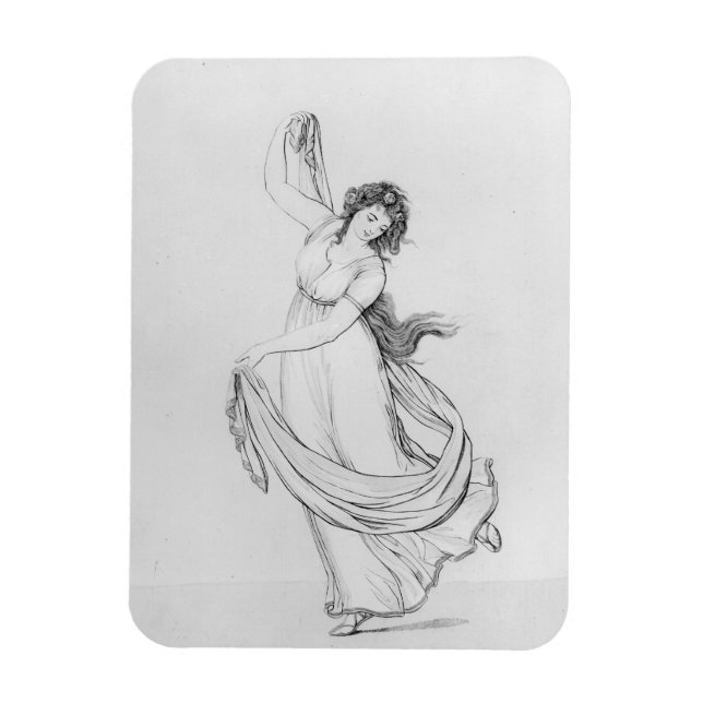 Die Muse of Dance, Plate VI von Lady Hamilton's Magnet (Vertikal)