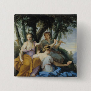 Die Musen, Clio, Euterpe und Thalia, c.1652-55 Button