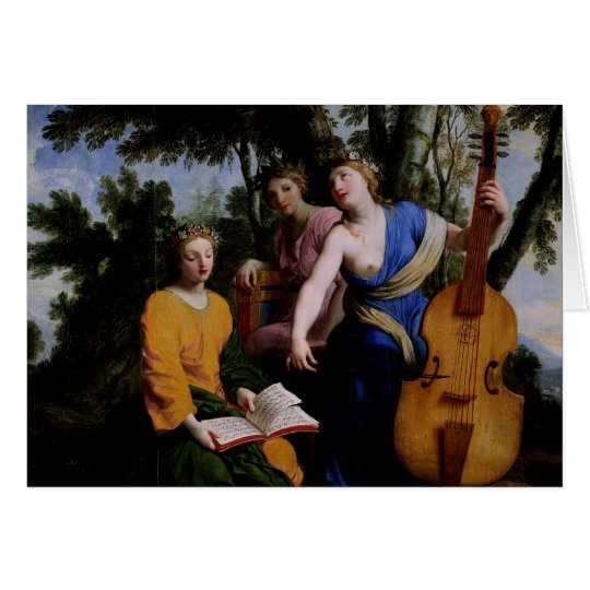 Die Musen Melpomene, Erato und Polymnia, 1652-55 Karte