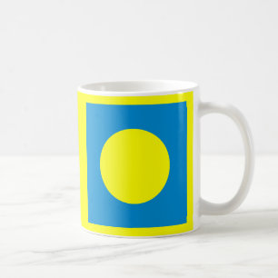 Die MUSEUM-Artist-Serie CyanHexacromecSqCircleTra Kaffeetasse