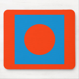 Die MUSEUM-Artist-Serie CyanHexacromecSqCircleTra Mousepad