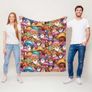 Die Mushroom-Familie Fleecedecke