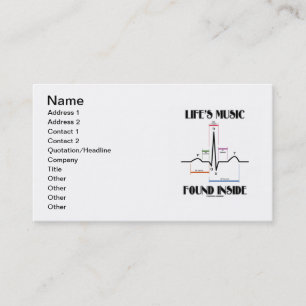 Die Musik des Lebens im Inneren (EKG/EKG Heartbeat Visitenkarte