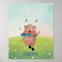 Die Musik sehen, den Tanz hören Poster