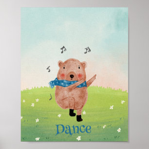 Die Musik sehen, den Tanz hören Poster