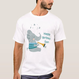 Die musikalische Elefant Tri-Blend Shirt