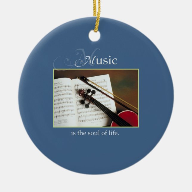 Die musikalischen Linien, das Soul des Lebens, Tra Keramik Ornament (Vorne)
