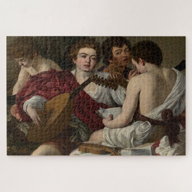Die Musiker (1597) von Caravaggio (Horizontal)