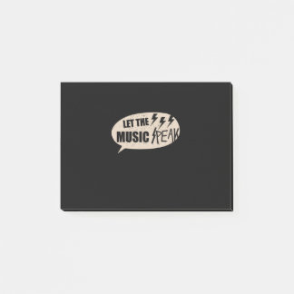 Die Musikspitze gelassen Post-it Klebezettel