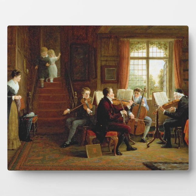Die Musikstunde Fotoplatte (Vorderseite)